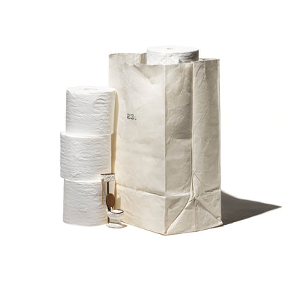 product image for grocery bag 23l white design by puebco 1 35