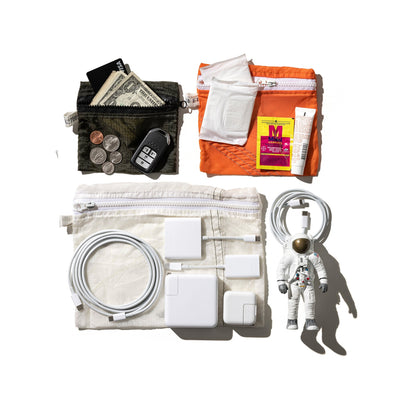 product image for vintage parachute light pouch small orange design by puebco 2 37