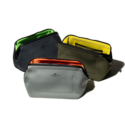 product image for wired pouch large light gray orange design by puebco 3 19