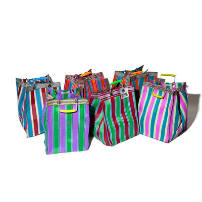 product image for recycled plastic stripe bag rectangle d30 by puebco 503219 12 37