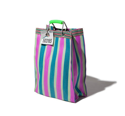 product image for recycled plastic stripe bag rectangle d15 by puebco 503332 3 35