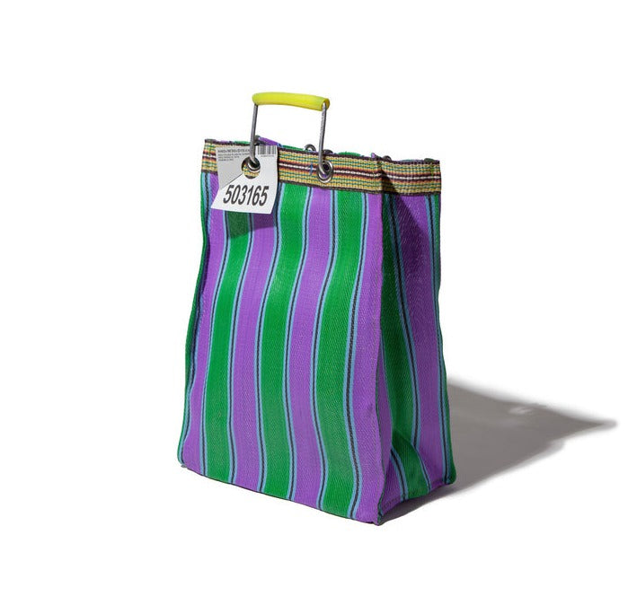 media image for recycled plastic stripe bag rectangle d15 by puebco 503332 6 285