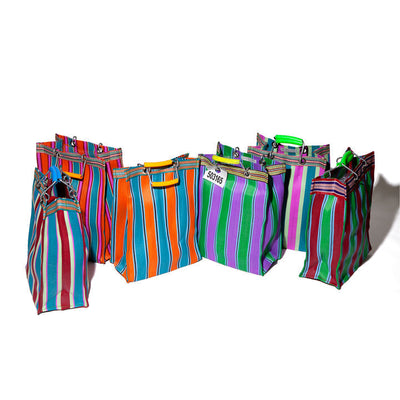 product image for recycled plastic stripe bag rectangle d15 by puebco 503332 10 15