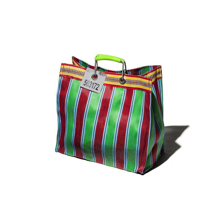 media image for recycled plastic stripe bag square by puebco 503271 5 272