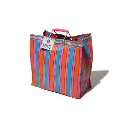 product image for recycled plastic stripe bag square by puebco 503271 7 70