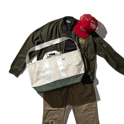 product image for laminated fabric x vintage fabric bag puebco 504575 3 33