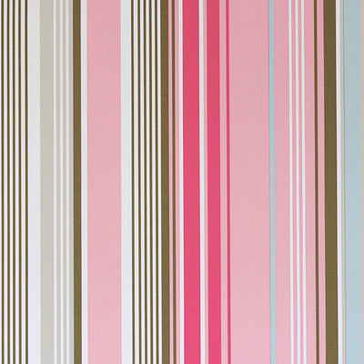 product image of Stripe Classic Wallpaper in Blue/Brown/Multi 578