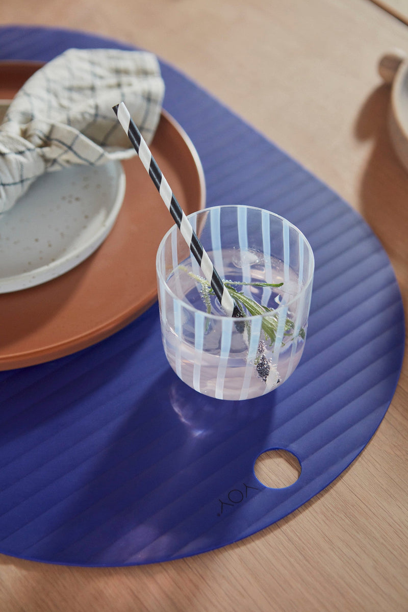 media image for ribbo placemat pack of 2 optic blue 2 299