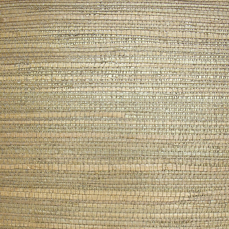 media image for Sample Grasscloth Natural Texture Wallpaper in Green/Yellow/Gold 225