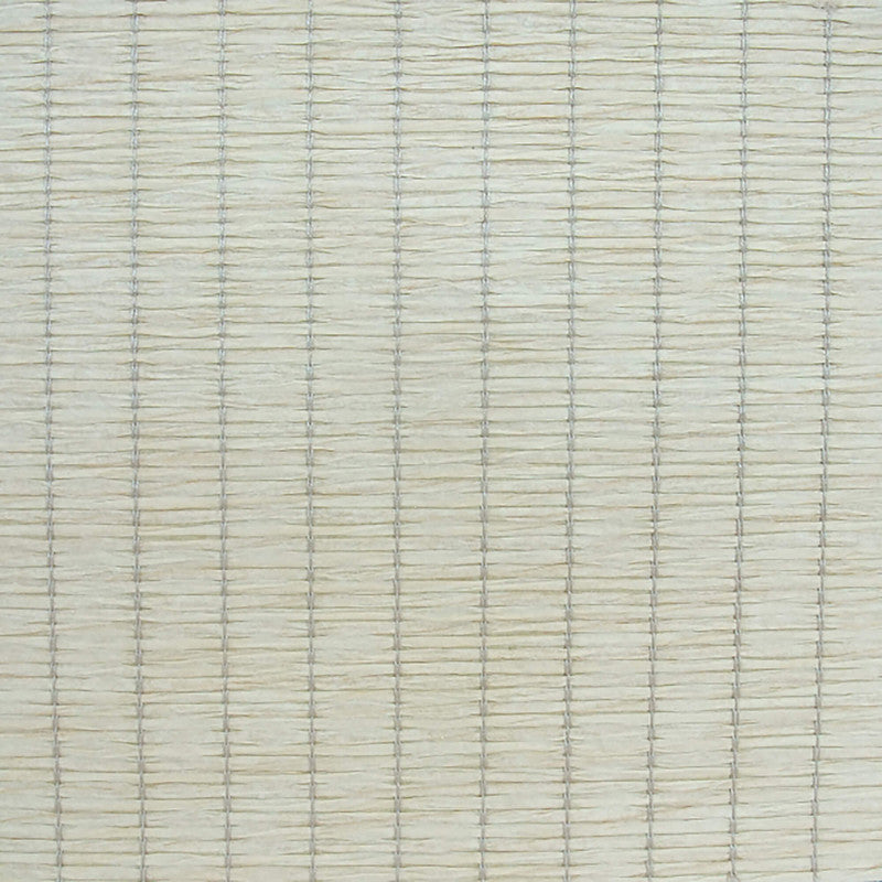 media image for Sample Grasscloth Natural Stripe Texture Wallpaper in Cream/Beige/Off-White 266