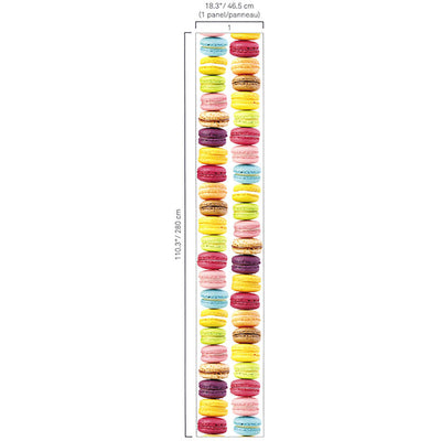 product image of Macaroons Stacked Wall Mural in Rainbow 523