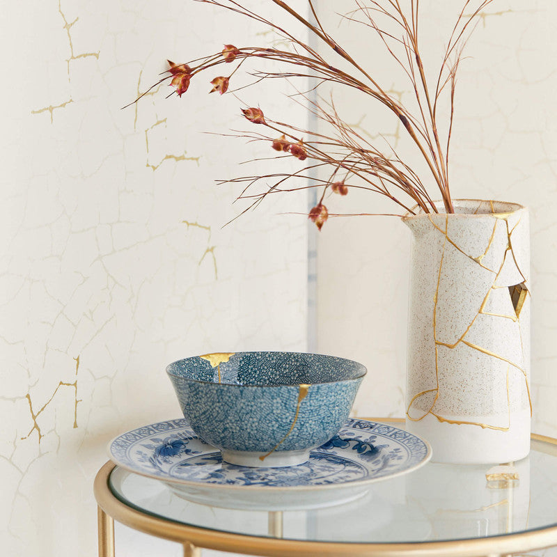 media image for Craquelure Weathered Wallpaper in Cream 226