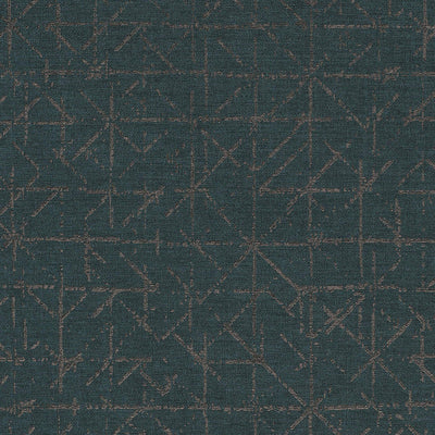 product image for Geo Abstract Textural Wallpaper in Gold/Teal 98
