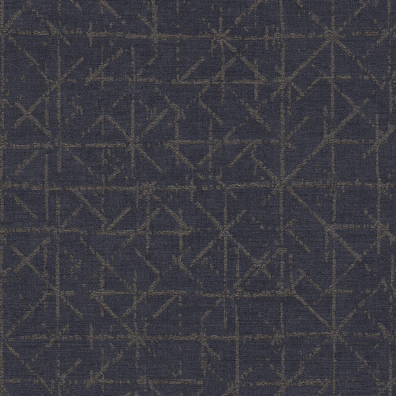 media image for Sample Geo Abstract Textural Wallpaper in Gold/Navy 297