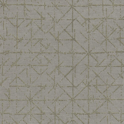 product image for Geo Abstract Textural Wallpaper in Gold/Sage 7