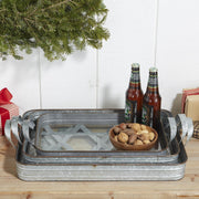 farm to table galvanized iron gallery trays in various sizes 2