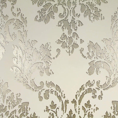 product image of Abstract Damask Exotic Wallpaper in Gold/Cream 554