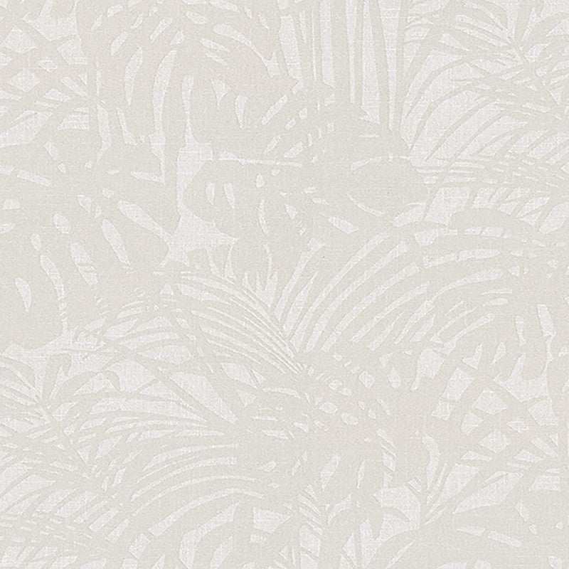 media image for Abstract Palm Leaf Textured Wallpaper in Pearl/Grey 232