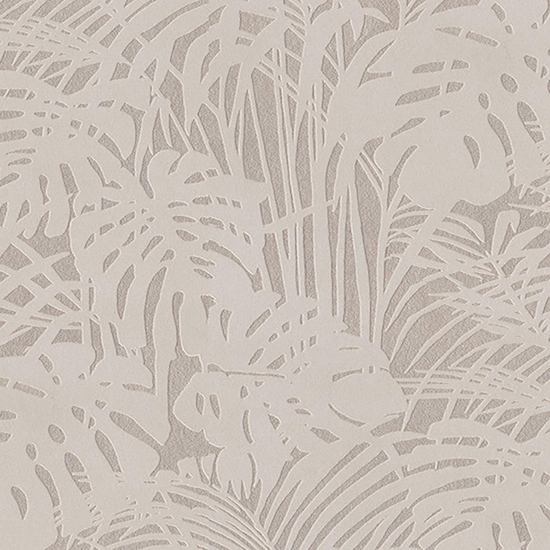 media image for Sample Abstract Palm Leaf Textured Wallpaper in Grey 286
