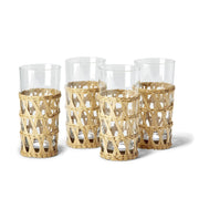 island chic lattice drinking glass set in various styles 2
