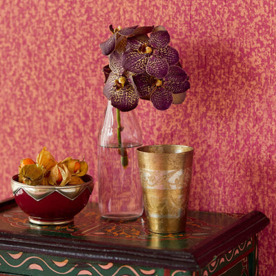 product image for Abstract Small Scale Wallpaper in Fuchsia/Coral 15