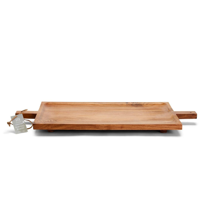 gatherings footed serving tray with handles 2