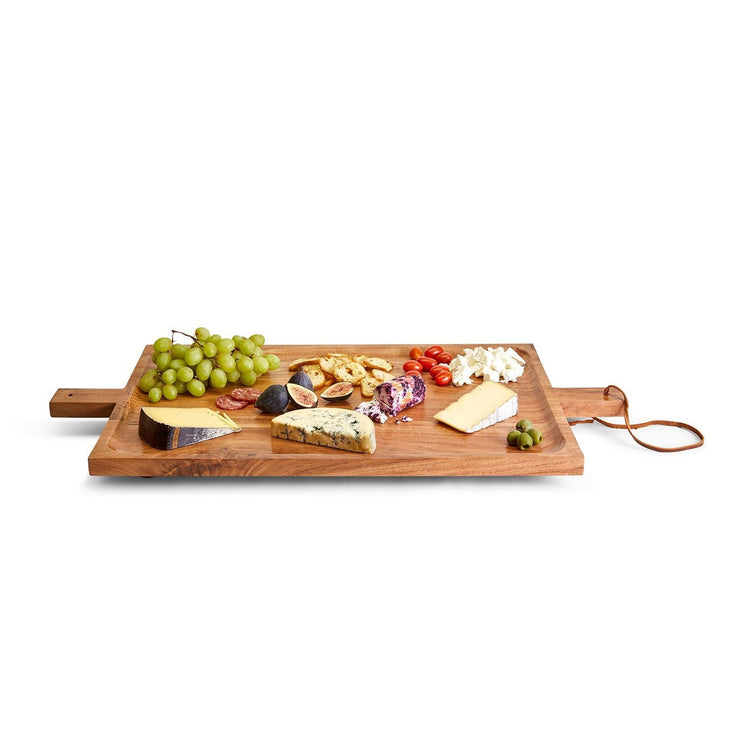 gatherings footed serving tray with handles 4