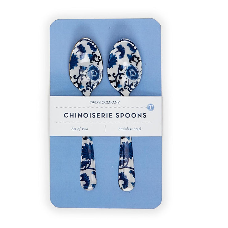 set of 2 chinoiserie spoons on gift card 1