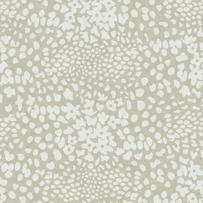 product image of Sample Abstract Floral Wallpaper in Cream/Sand 551