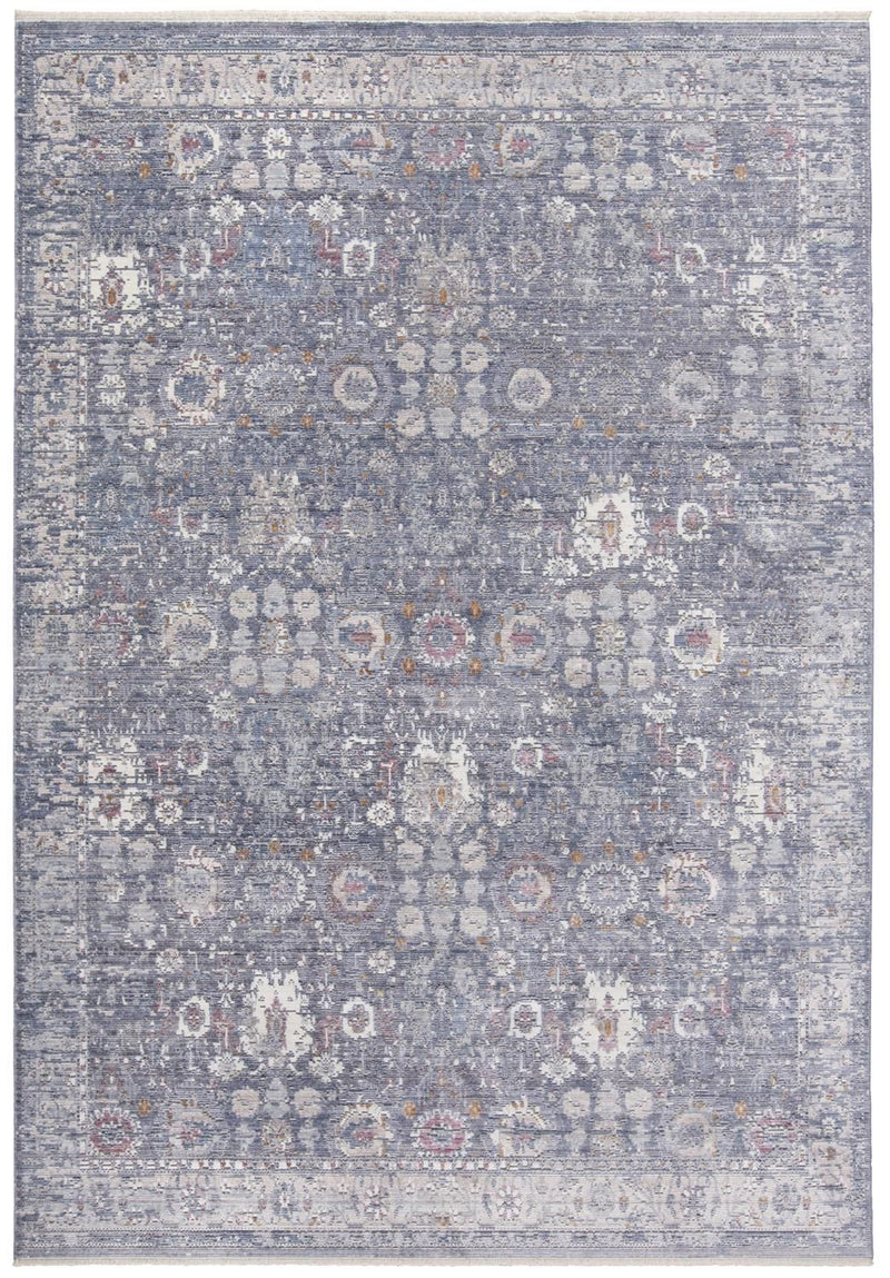 media image for Tirza Blue and Ivory Rug by BD Fine Flatshot Image 1 231