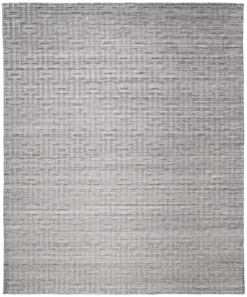 media image for Savona Hand Woven Light Silver Rug by BD Fine Flatshot Image 1 298