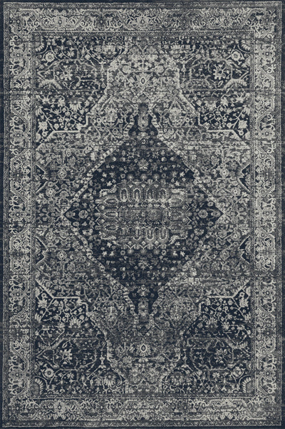 product image of Everly Power Loomed Grey / Midnight Rug Flatshot Image 539