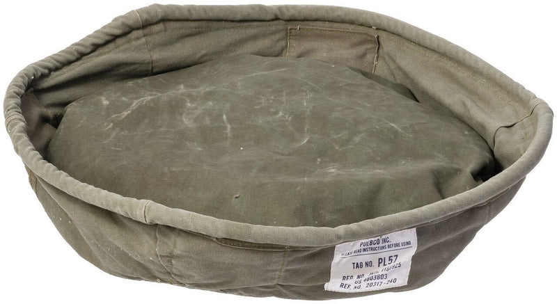 media image for large vintage tent fabric pet bed design by puebco 7 24