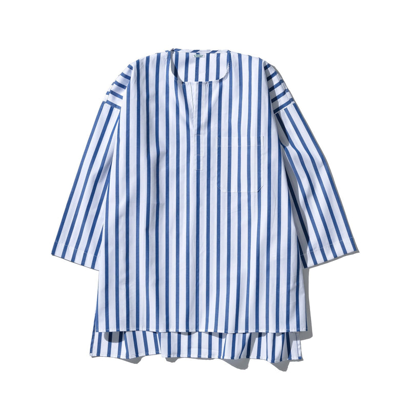 media image for Cotton Stripe Shirt Crew Neck 3 22