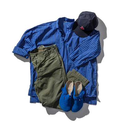 product image for Cotton Stripe Shirt Regular Collar 1 31