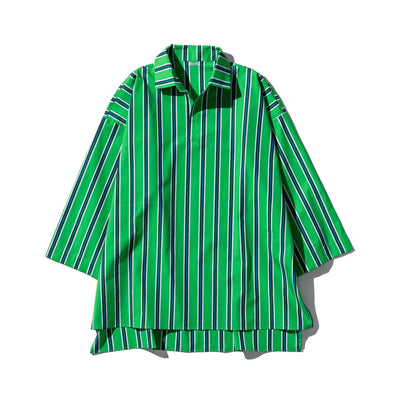 product image for Cotton Stripe Shirt Regular Collar 4 73