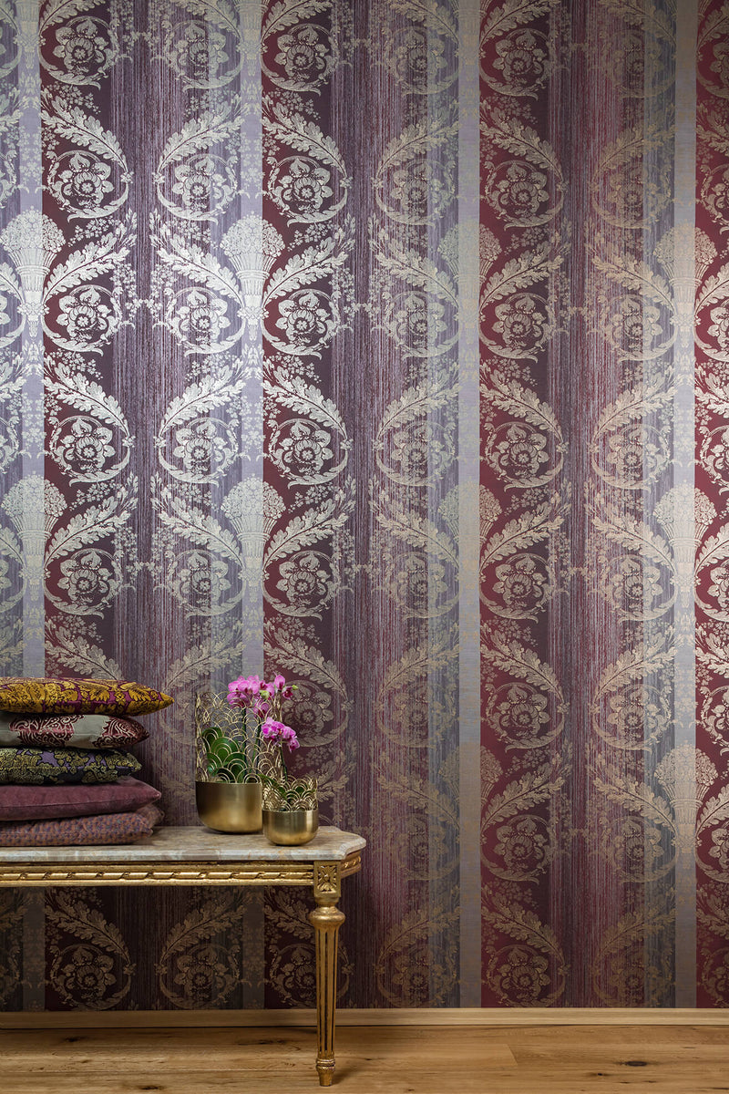 media image for Nerites Ruby Red Wallpaper from the Adonea Collection by Galerie Wallcoverings 263
