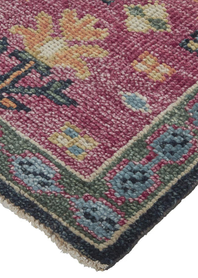 product image for Bashyr Hand Knotted Pink and Blue Rug by BD Fine Corner Image 1 79