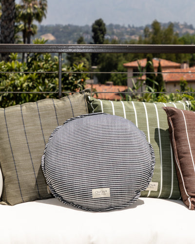 product image for Outdoor Kyoto Cushion Round - Black/White 68