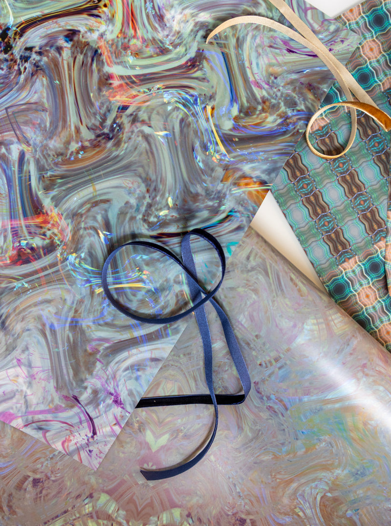 media image for Lavendar Waves Wrapping Paper 273