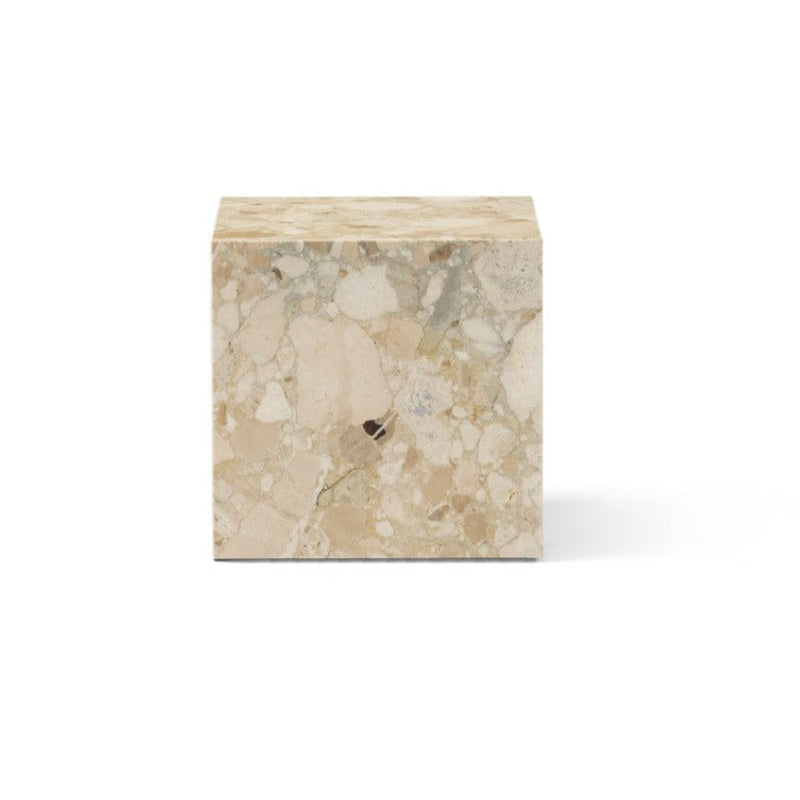 media image for Plinth Table Cubic In New White Carrara Marble Design By Menu 10 281