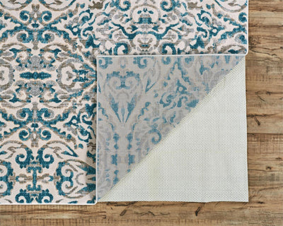 product image for Arsene Teal and Ivory Rug by BD Fine Fold Image 1 36