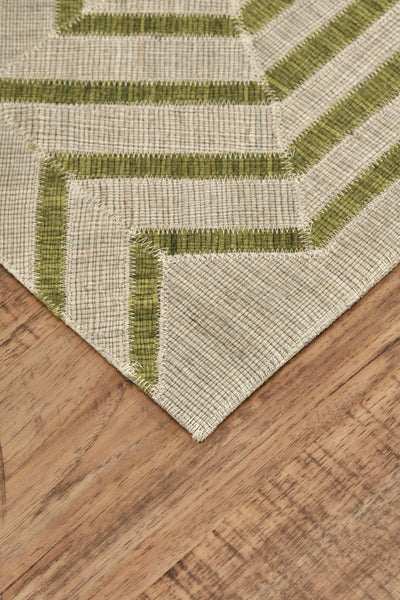 product image for Bromham Flatweave Green and Ivory Rug by BD Fine Corner Image 1 57