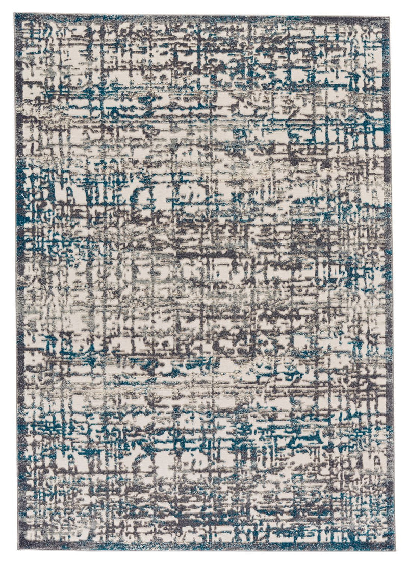 media image for Plaza Gray and Teal Rug by BD Fine Flatshot Image 1 244