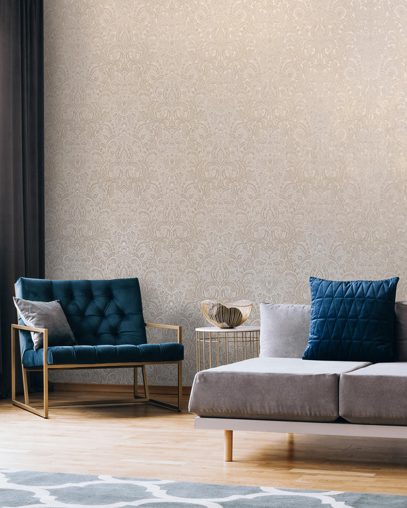 media image for Aphrodite Cream Gold Wallpaper from the Adonea Collection by Galerie Wallcoverings 260