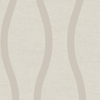 product image of Beaded Wavy Stripe Wallpaper in Champagne 525