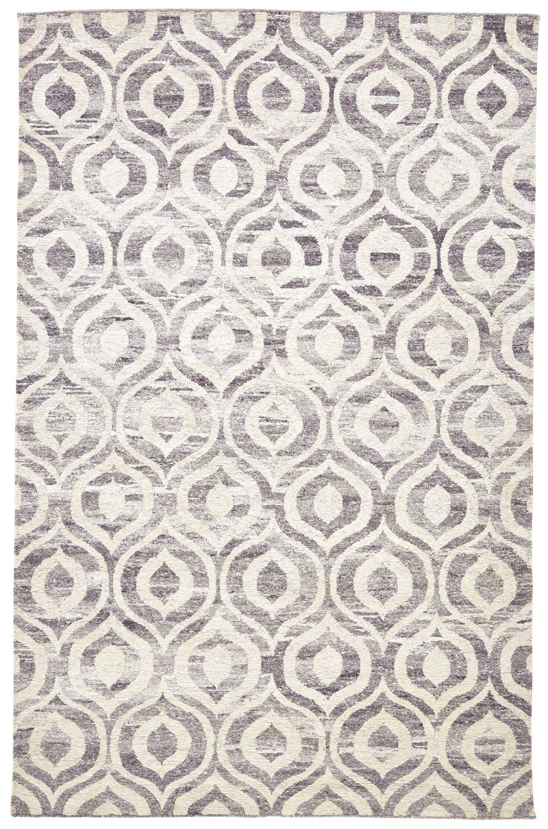 media image for Ainsley Hand Knotted Green and Ivory Rug by BD Fine Flatshot Image 1 280