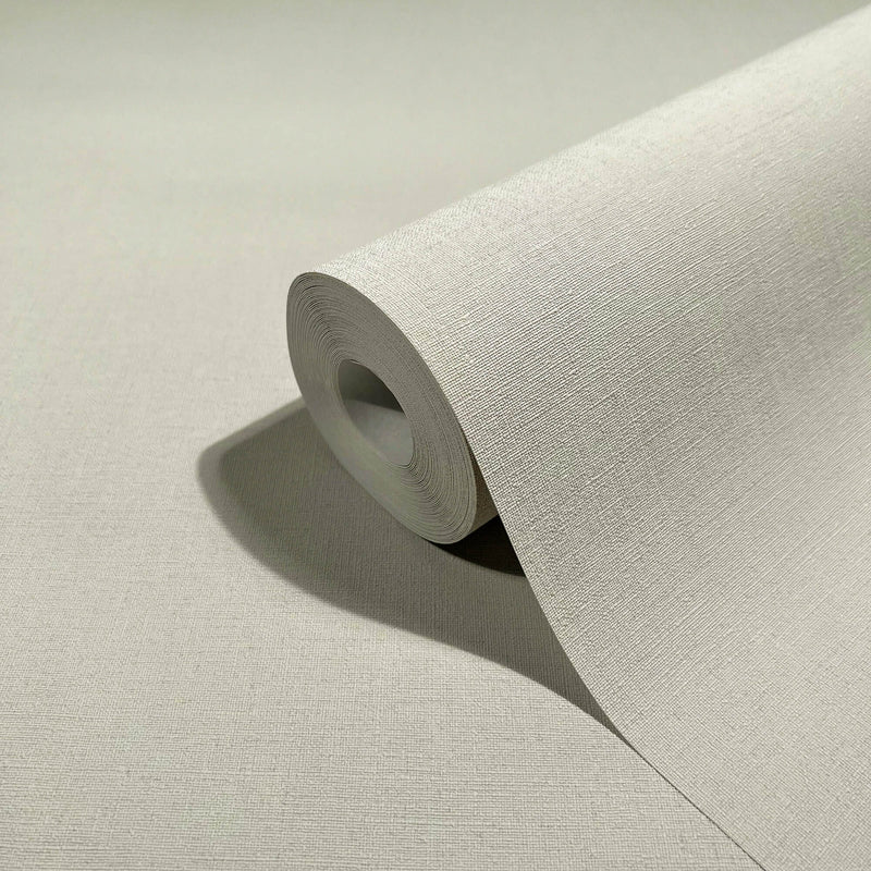 media image for Linen Texture Wallpaper in Beige from the Olio Collection 22