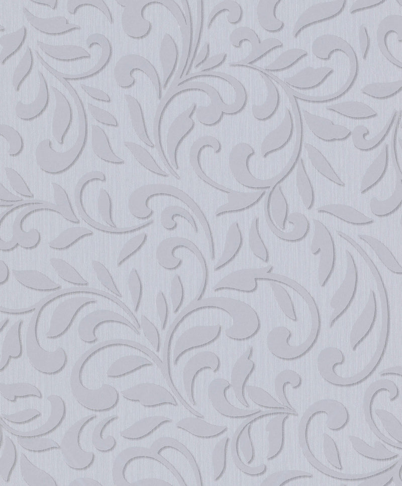 media image for Royal Damask Wallpaper in Grey/Pearl from the Olio Collection 214