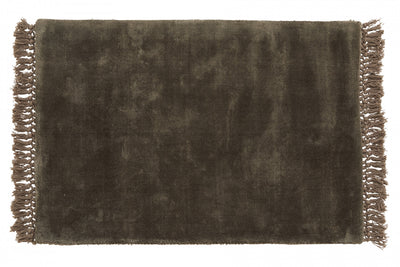 product image for noble warm grey carpet with fringe 1 83
